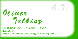 oliver telbisz business card